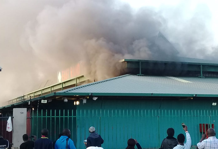 Fire at East Rand Traders